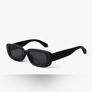 BUTABY 90’s Narrow Rectangle Sunglasses UV400 Black
